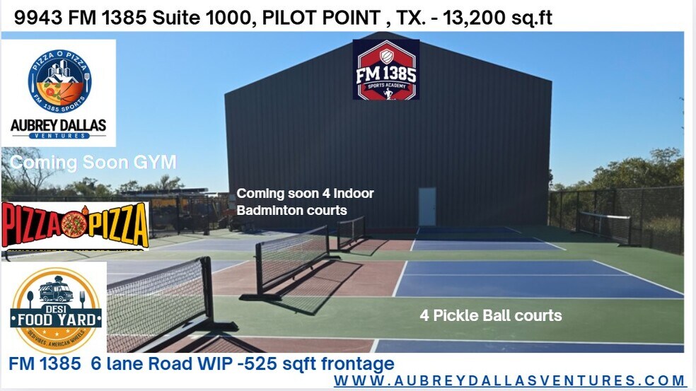 More Photos Of 9943 FM 1385, Pilot Point Sports And Entertainment For Lease