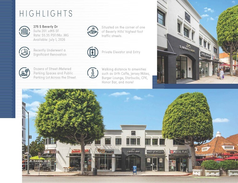 More Photos Of 269-281 S Beverly Dr, Beverly Hills Loft Creative Space For Lease