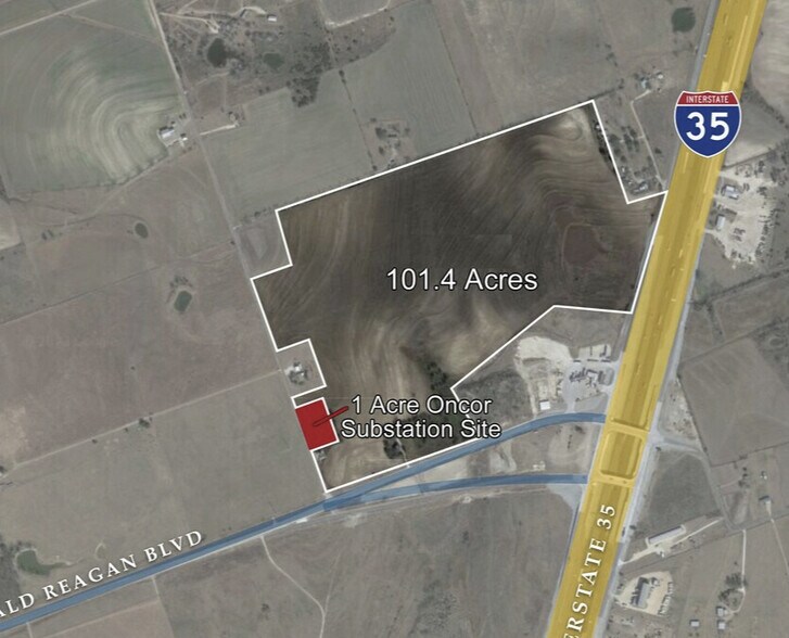More Photos Of NW Corner I-35 / Ronald Reagan Blvd, Jarrell Land For Sale