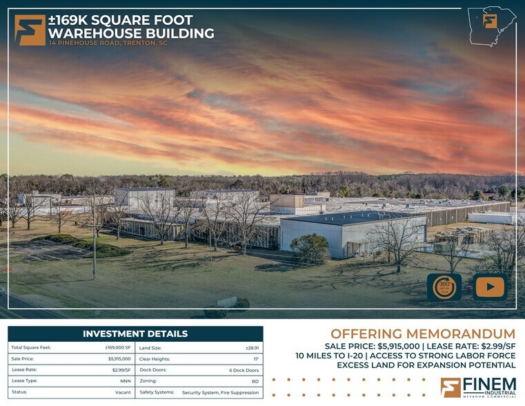 Primary Photo Of 14 Pine House Rd, Trenton Warehouse For Sale