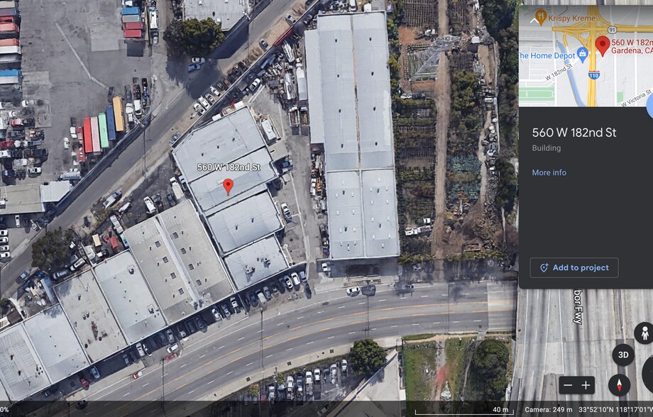 More Photos Of 560 W 182nd St, Gardena Manufacturing For Lease