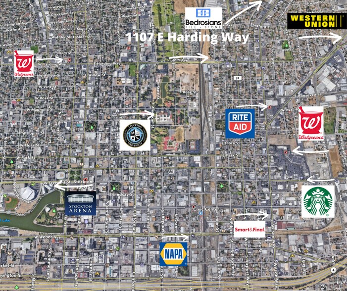 More Photos Of 1107 E Harding Way, Stockton Freestanding For Lease