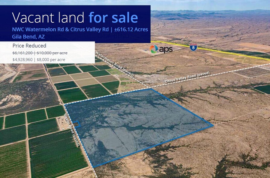 More Photos Of NWC Watermelon Rd & Citrus Valley Rd, Gila Bend Land For Sale