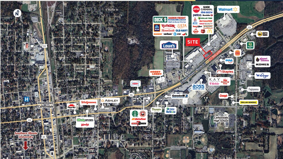 More Photos Of 1300 E Main St, Carbondale Freestanding For Lease