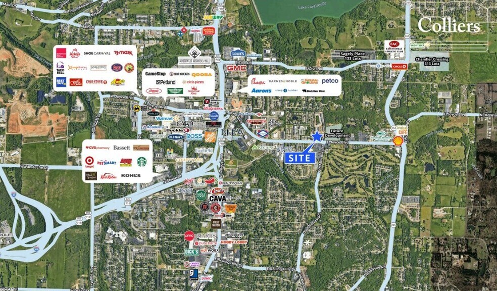 More Photos Of NWC E Joyce & N Old Missouri Road Blvd, Fayetteville Land For Sale