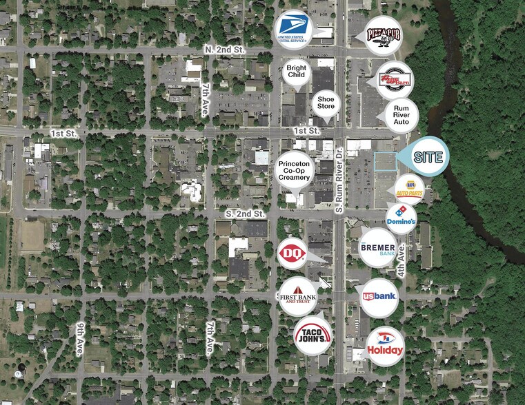 More Photos Of 110-114 S Rum River Dr, Princeton General Retail For Lease
