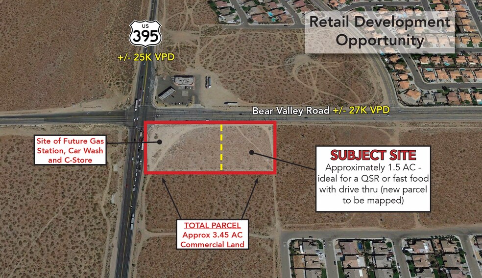More Photos Of US Highway 395 & Bear Valley Rd @ Bear Valley, Victorville Land For Lease
