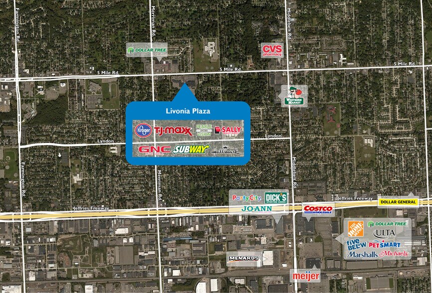 More Photos Of 30949-30997 5 Mile Rd, Livonia Storefront For Lease