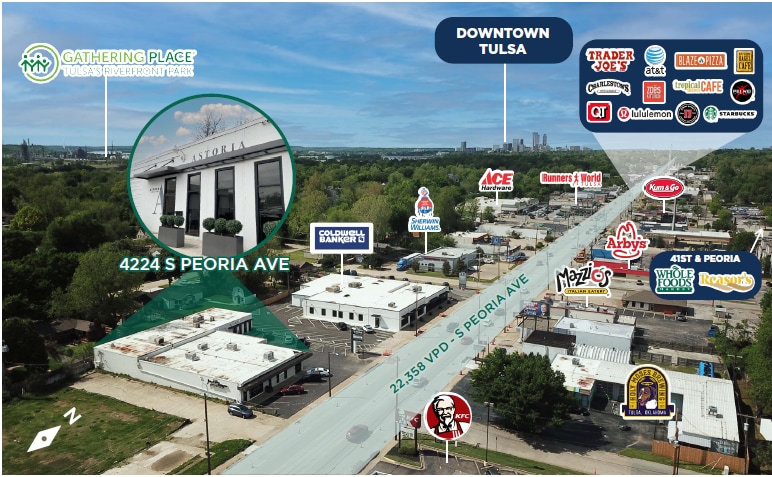 More Photos Of 4224 S Peoria Ave, Tulsa Flex For Lease