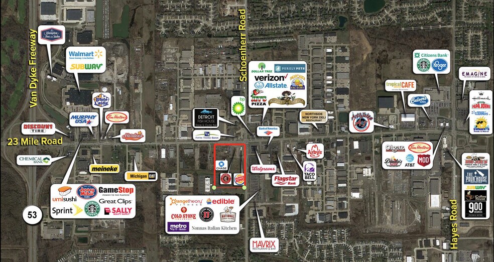 More Photos Of 13430 23 Mile Rd & Schoenherr Rd, Shelby Township Land For Lease