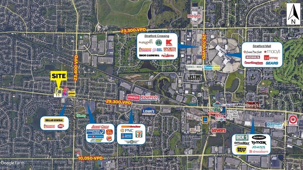 More Photos Of 1916-2040 Army Trail Rd, Hanover Park General Retail For Sale
