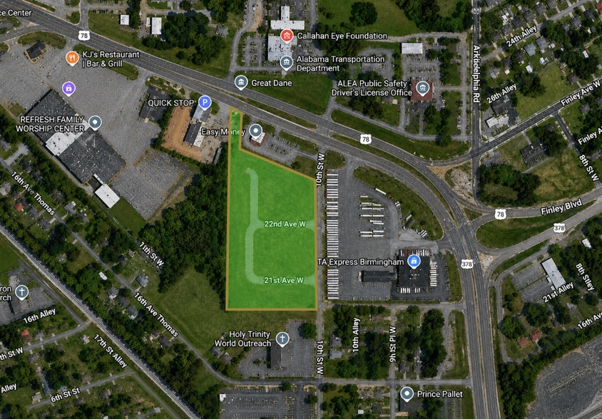 Primary Photo Of 2000 10th St W, Birmingham Land For Sale