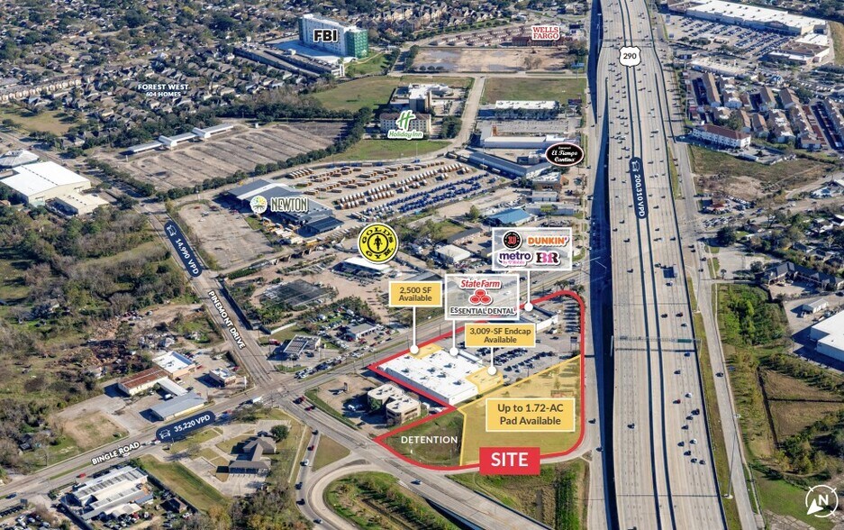 Primary Photo Of NEQ of U.S. Highway 290 and Bingle Road, Houston Land For Lease
