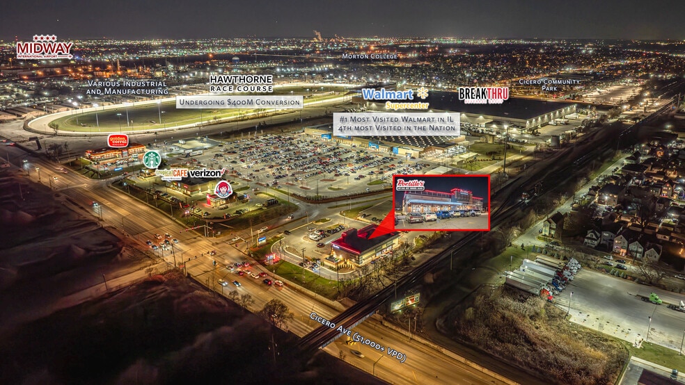 Primary Photo Of 3300 Cicero Ave., Cicero Fast Food For Sale