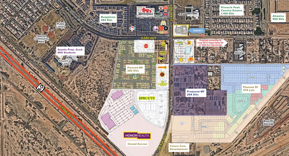 More Photos Of E/NEC 163rd Ave & Pinnacle Peak Rd ave, Surprise Land For Sale