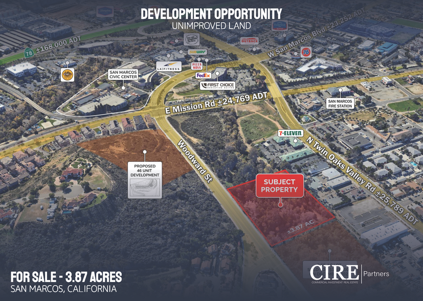 Primary Photo Of Woodward St & Vineyard Rd, San Marcos Land For Sale