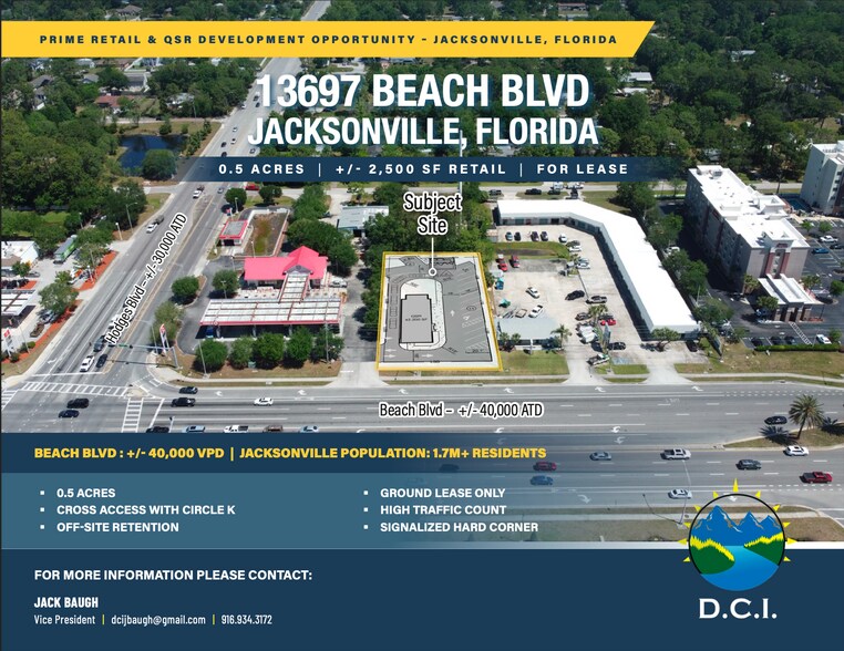 Primary Photo Of 13697 Beach Blvd, Jacksonville Land For Lease