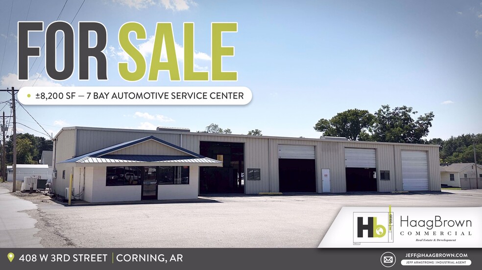 Primary Photo Of 408 3rd st, Corning Auto Repair For Sale