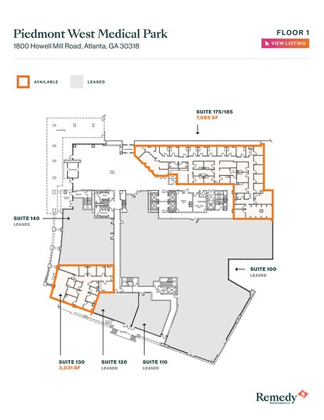 More Photos Of 1800 Howell Mill Rd, Atlanta Medical For Lease