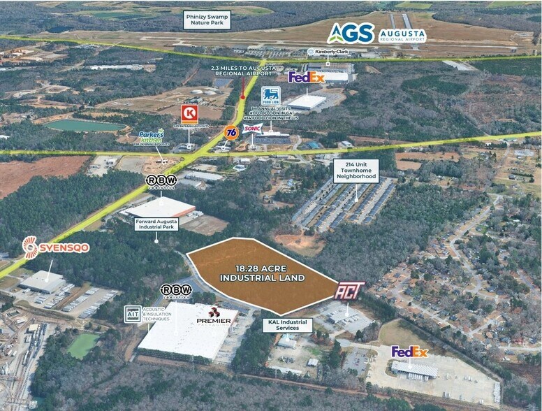 More Photos Of 2041 Forward Augusta Dr, Augusta Land For Lease