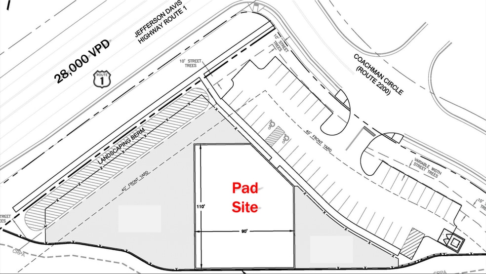 More Photos Of 195 Coachman Cir, Stafford Land For Lease