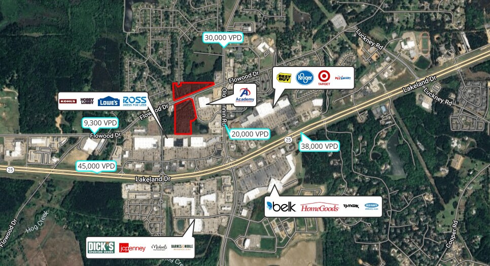 Primary Photo Of 3880 Flowood Dr, Flowood Land For Sale