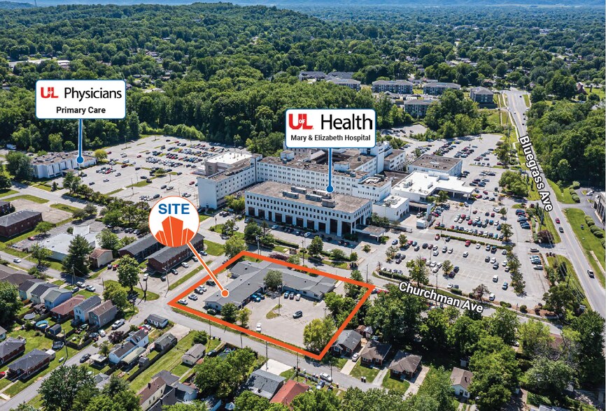 Primary Photo Of 4331 Churchman Ave, Louisville Medical For Sale