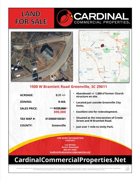 More Photos Of 1500 Bramlett Rd, Greenville Land For Sale