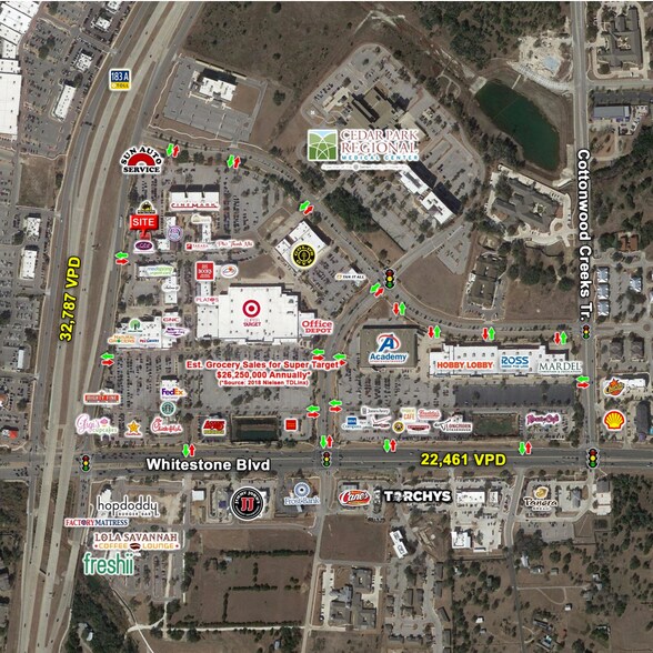 More Photos Of 1335 E Whitestone Blvd, Cedar Park Freestanding For Lease