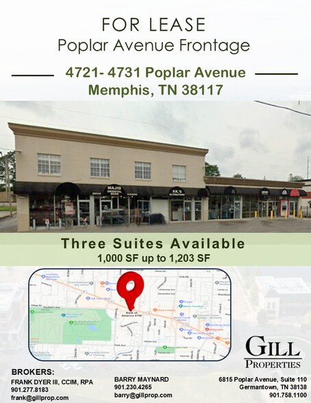 More Photos Of 4721-4731 Poplar Ave, Memphis Freestanding For Lease