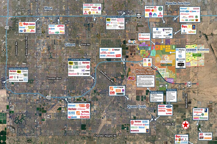 More Photos Of NWC Ocotillo & Meridian, Queen Creek Land For Lease