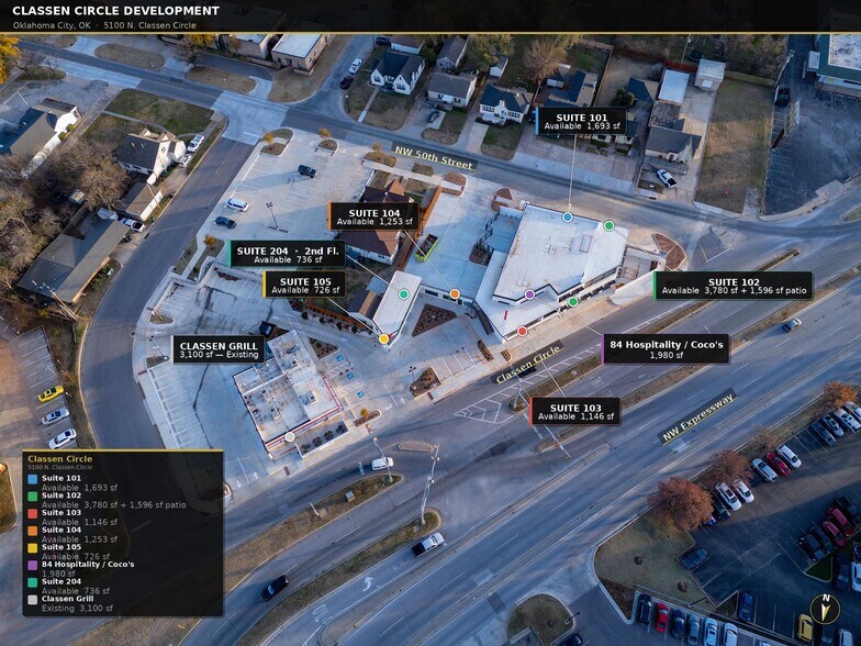 More Photos Of 5100-5114 N Classen Cir, Oklahoma City Freestanding For Lease