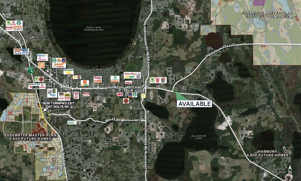 More Photos Of NEC of US -192 & Nova Rd, Saint Cloud Land For Lease
