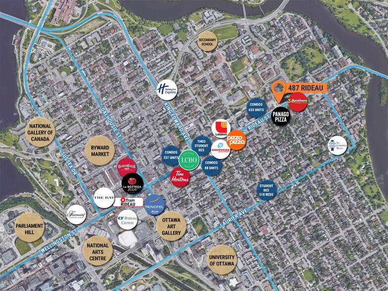 More Photos Of 487-497 Rideau St, Ottawa Storefront Retail Office For Lease