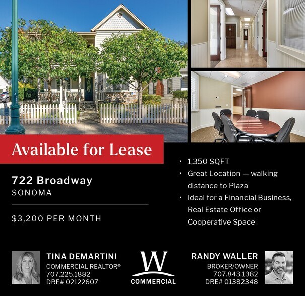 More Photos Of 722 Broadway, Sonoma Office For Lease
