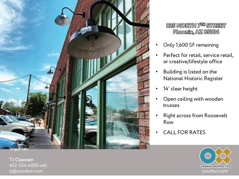 More Photos Of 825 N 7th St, Phoenix Storefront Retail Office For Lease