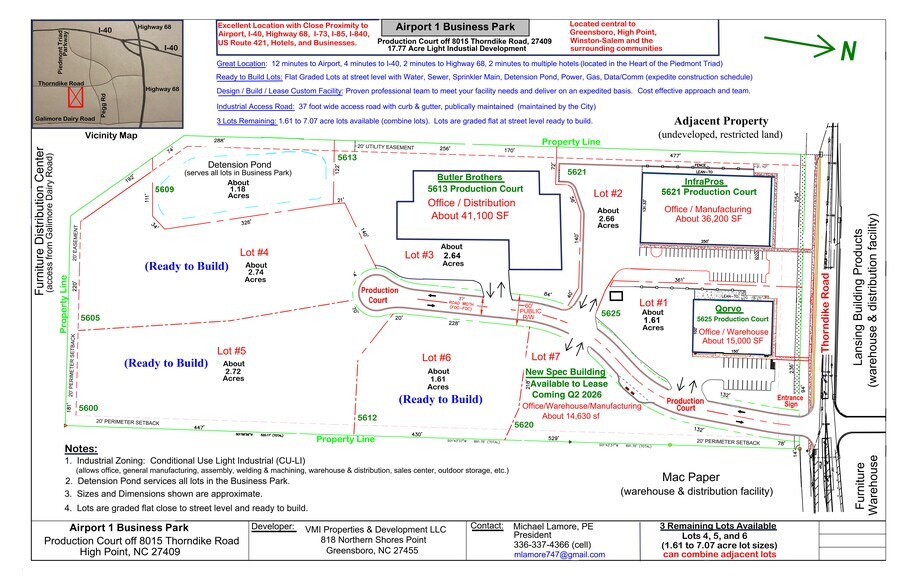 More Photos Of 8015 Thorndike Rd, Greensboro Land For Sale