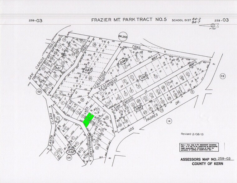 More Photos Of 259-033-09-00-3 San Fernando Trail, Frazier Park Land For Sale