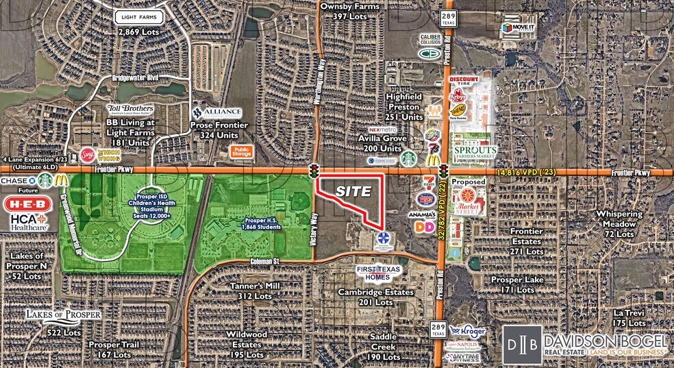 Primary Photo Of Prosper - SWQ - Preston Rd. & Frontier Pkwy., Prosper Land For Sale