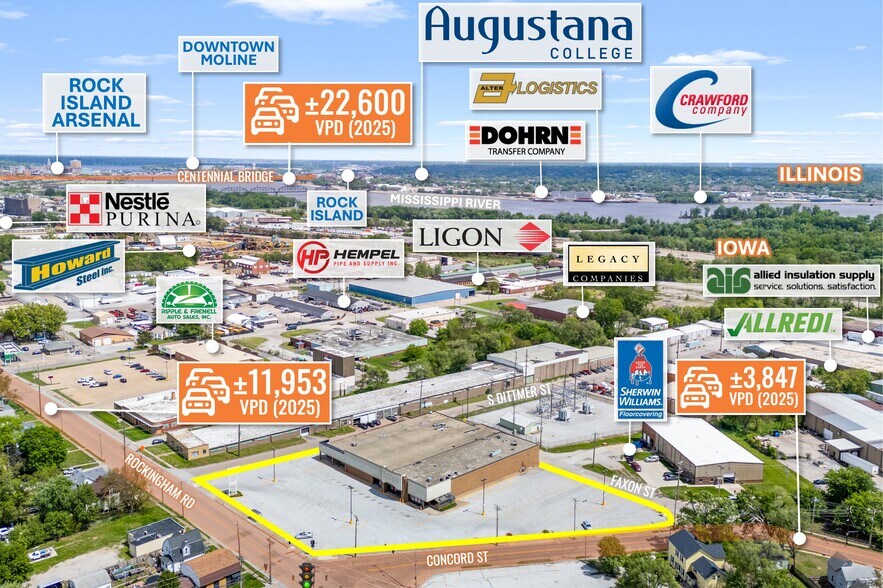 Primary Photo Of 3019 Rockingham Rd, Davenport Supermarket For Sale