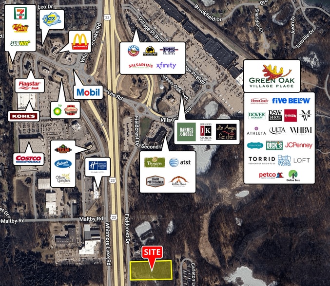 More Photos Of Fieldcrest Dr @ US-23/Bishop Rd., Green Oak Township Land For Sale