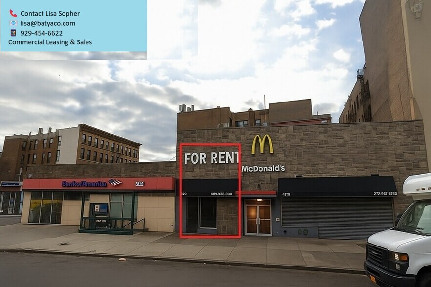More Photos Of 4748-4754 Broadway, New York Storefront For Lease