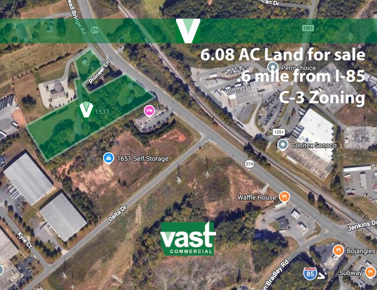 Primary Photo Of 2019 Bessemer City Rd, Gastonia Land For Sale