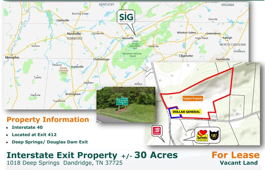 More Photos Of 1018 Deep Springs Rd, Dandridge Land For Lease