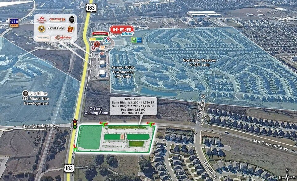 More Photos Of San Gabriel Pkwy & US-183, Leander Land For Sale