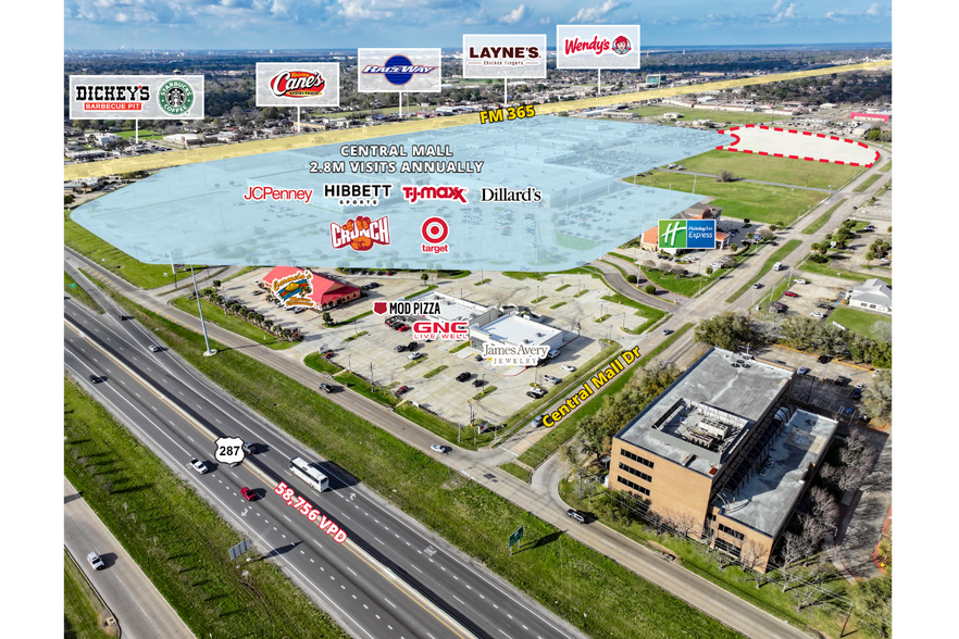 More Photos Of Central Mall, Port Arthur Land For Sale