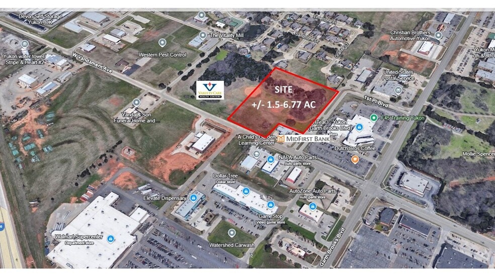 Primary Photo Of Vandament Ave and 1st Place Blvd, Yukon Land For Sale