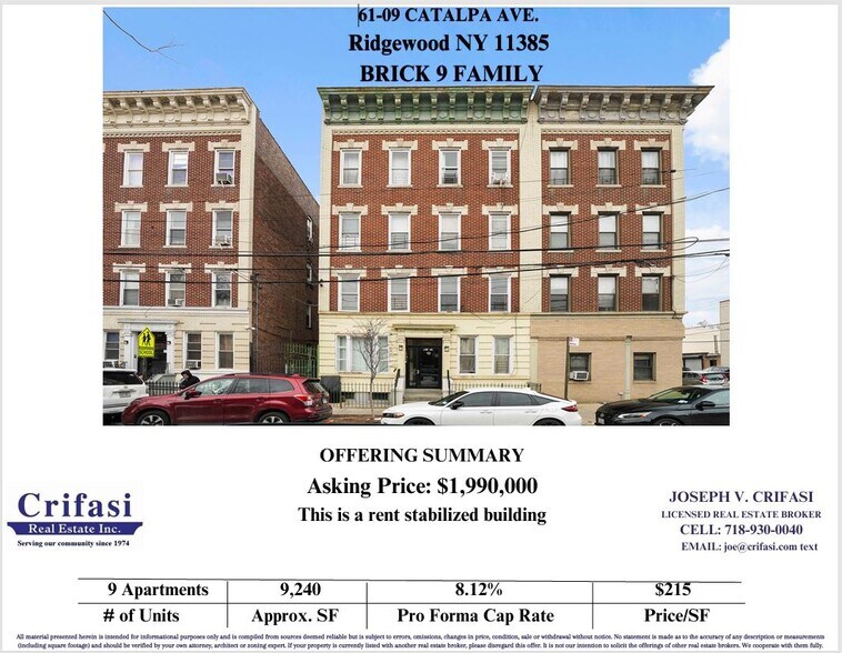 More Photos Of 6109 Catalpa Ave, Ridgewood Multifamily For Sale