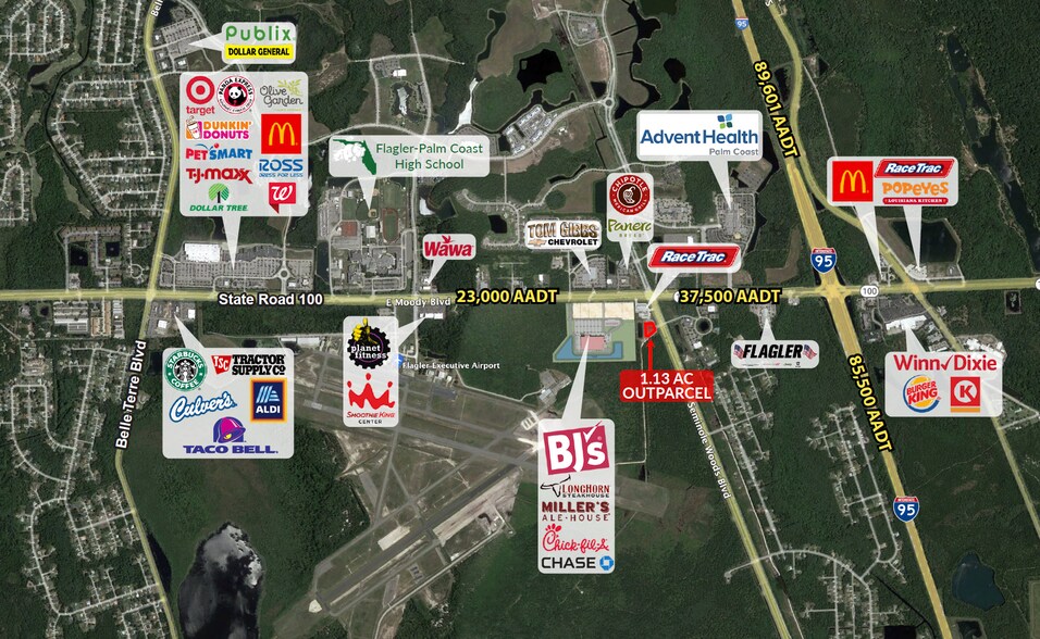 More Photos Of 4735 Seminole Woods blvd, Palm Coast Land For Lease