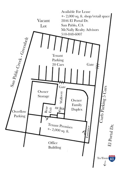 More Photos Of 2846 El Portal Dr, San Pablo Storefront Retail Residential For Lease